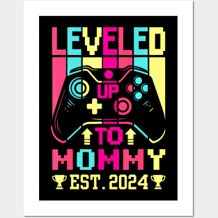 Going To Be Mom 2024 Leveled Up To Mommy 2024 Gamer Posters and Art